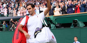 Federer farewells Wimbledon after being knocked out in the quarter-finals.