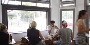 Nan's Place is a clean and bright space with retro touches.