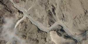 The Galwan Valley area in India's Ladakh region.