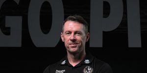 Collingwood coach Craig McRae.