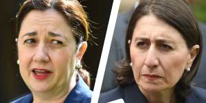 Queensland Premier Annastacia Palaszczuk and NSW Premier Gladys Berejiklian have fought a war of words over state borders.