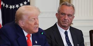 President Trump and Robert F. Kennedy at a Make America Healthy Again event in May.