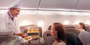 Inflight dining is a highlight of travelling with the airline.