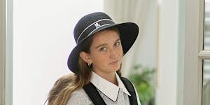 Ruby,10,is among the first girls to go to Newington.