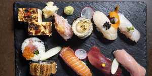 Bansho’s sushi platter is truly lovely. 