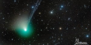 The comet has been near the earth in about 50,000 years. 