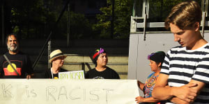 Protesters demand 10 sack'Kerri-Anne KKKennerley'following racism row