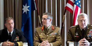 Chairman of the Joint Chiefs of Staff,General Mark Milley,and Commander,US Indo-Pacific Command,Admiral John ‘Chris’ Aquilino met with Australian Defence Force chief General Angus Campbell to discuss the US-Australia alliance.