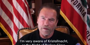 'It all started with lies':Schwarzenegger compares Capitol riots to Kristallnacht