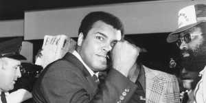 Legendary former world heavyweight boxing champion Muhammad Ali.
