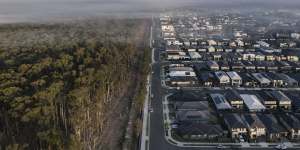 The edge of development suburbia:Marsden Park is in the Blacktown local government area,one of the regions with the greatest improvement in tree canopy.