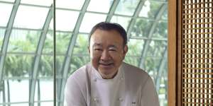 Tetsuya Wakuda,pictured recently at his Waku Ghin restaurant at in Singapore.