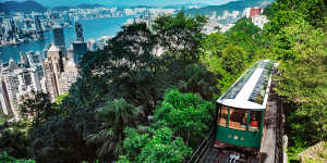 The Peak Tram trip offers six extraordinary minutes.