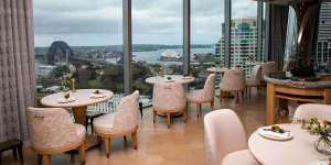 Clare Smyth's first restaurant outside of Britain takes in views of Sydney Harbour from 26 storeys up.