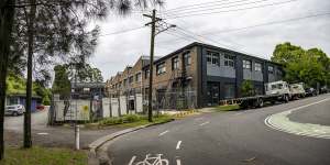 The block in question:a warehouse on Lords Road in Leichhardt that is the subject of a long-running local development saga.