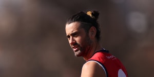 Brodie Grundy is at his third club in as many seasons having been traded in consecutive trade periods. 
