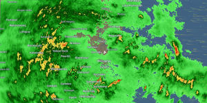The radar over Sydney,as of 5am AEDT on Friday.