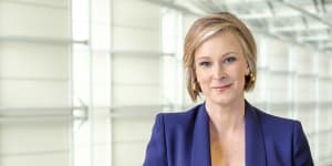 The host of 7.30 on the ABC,Leigh Sales.