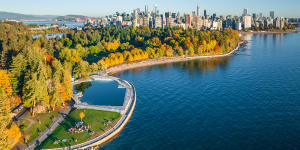 The city beach at English Bay.