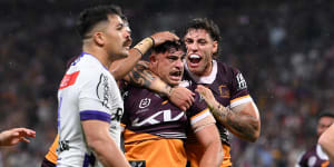 Brisbane centre Staggs hits out at Broncos ‘haters’,defends captain