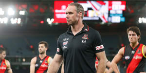 Ben Rutten has come under pressure in a disappointing season for Essendon.