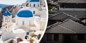 Santorini’s white roofs vs Western Sydney’s dark roofs