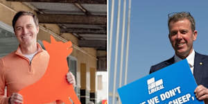 Wannon candidates:Independent Alex Dyson and sitting Liberal MP Dan Tehan.
