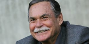 A footy icon,and a dad:MCG rings with tales of Ron Barassi at memorial service