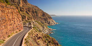 Chapman’s Peak Drive on the Cape Peninsula.