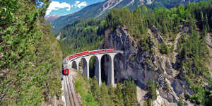 The Glacier Express crosses nearly 300 bridges.