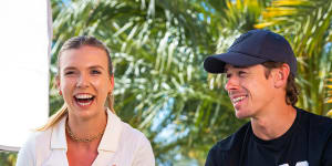 Katie Boulter and Alex de Minaur:some in the British press have dubbed them tennis’ version of “Posh and Becks”.