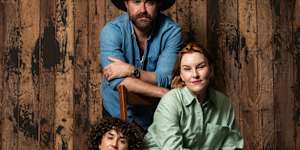 Josh McConville,Kate Mulvany and Ziggy Resnick star in The Shiralee at Sydney Theatre Company.