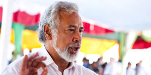 Former resistance leader Xanana Gusmao became East Timor’s first post-independence president and its fourth prime minister.