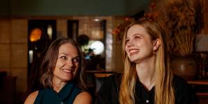 Angourie Rice (right) and mother Kate discussed their novel Stuck Up&Stupid at this year’s Sydney Writers’ Festival.