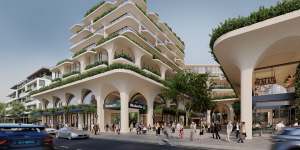 An artist’s impression of Woolworths’ mixed-use residential development in Neutral Bay.