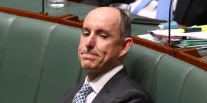 Coalition MP Stuart Robert's links to the company have come under scrutiny.