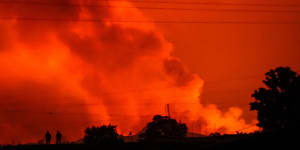 Wall of orange lava:thousands flee volcano in Congo amid fears of second eruption