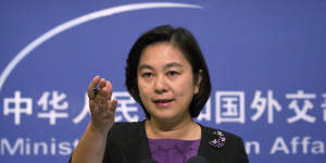 Chinese Foreign Ministry spokeswoman Hua Chunying.