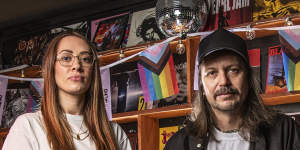 Seeking more help for live music:Tyla Dombroski and Trad Nathan run punk and metal venue Crowbar in Leichhardt.
