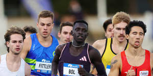 Peter Bol was picked for the Olympic team for Paris after running second at the National Championships last week