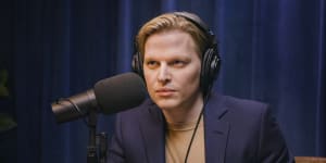 Ronan Farrow in Catch and Kill:The Podcast Tapes.
