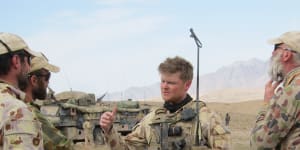 Captain Keith Wolahan in Kandahar,Afghanistan,in February 2010. 