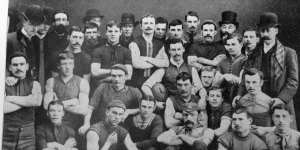 The Melbourne Football Club team of 1886. 