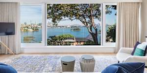 Denny’s Point Piper trophy home with gun barrel views of Sydney harbour.