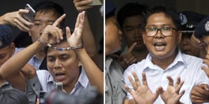 Myanmar jails journalists over Rohingya massacre reports