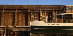 The Baragoola,pictured in 2011,has been berthed at Waverton. 