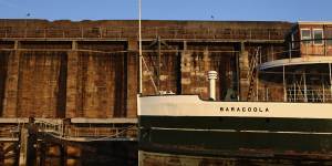 The Baragoola,pictured in 2011,has been berthed at Waverton. 