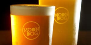 Moon Dog's Love Tap beer.