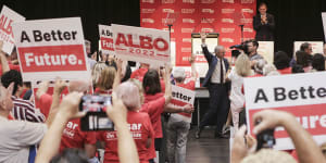 ‘Albo 2022’:Labor launches presidential-style pitch to Queensland voters