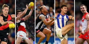 Essendon,St Kilda,Collingwood,North Melbourne and Sydney have all started the AFL season with two wins.
